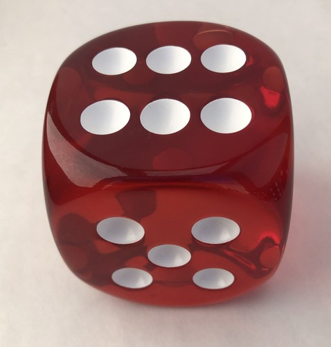 55mm red translucent - red,
