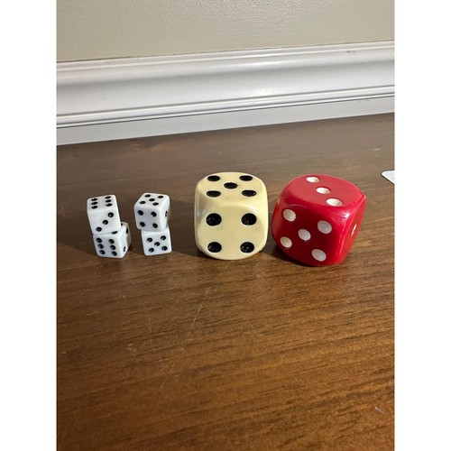Vintage oversized dice set red - dice,